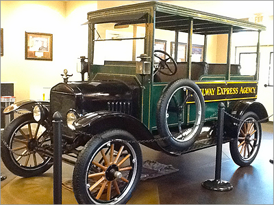 Antique Truck Inside Baxter Visitors Center